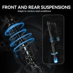 Z8 Bicicleta de Nieve Eléctrica con Neumáticos Anchos y Motor de 500 Vatios - Imagen 10