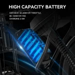 Z8 Bicicleta de Nieve Eléctrica con Neumáticos Anchos y Motor de 500 Vatios - Imagen 11