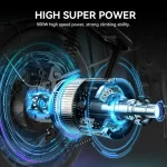 Z8 Bicicleta de Nieve Eléctrica con Neumáticos Anchos y Motor de 500 Vatios - Imagen 12