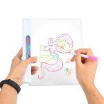 Tablero de Diseño Mágico Brillante con Marcadores de Neón - Imagen 2