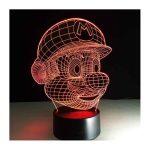Super Mario - Lámpara holográfica con iluminación óptica 3D