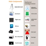 photo booth with many components