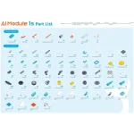 robotics kit with large parts list