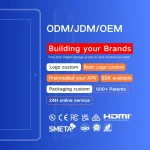 panel táctil montado en la pared