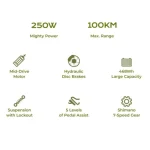 bicicleta eléctrica con ruedas de 27,5 pulgadas