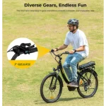 bicicleta eléctrica con horquilla de suspensión