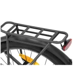 Bicicleta eléctrica con un portaequipaje resistente
