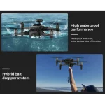 cuadricóptero de pesca con GPS