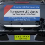 pantalla LED delgada para coche