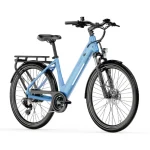 Bicicleta eléctrica con horquilla de suspensión