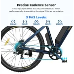 Bicicleta eléctrica con cinco niveles de asistencia al pedaleo