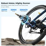 Bicicleta eléctrica con un motor potente