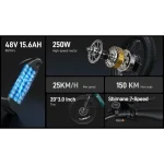 Bicicleta eléctrica de largo alcance para desplazamientos diarios