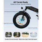 bicicleta eléctrica de neumáticos gruesos