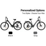 Bicicleta eléctrica elegante