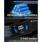 Bicicleta eléctrica con batería potente