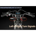 Bicicleta eléctrica con intermitentes integrados