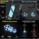 Hidoes C5 Bicicleta Eléctrica Plegable - Imagen 8